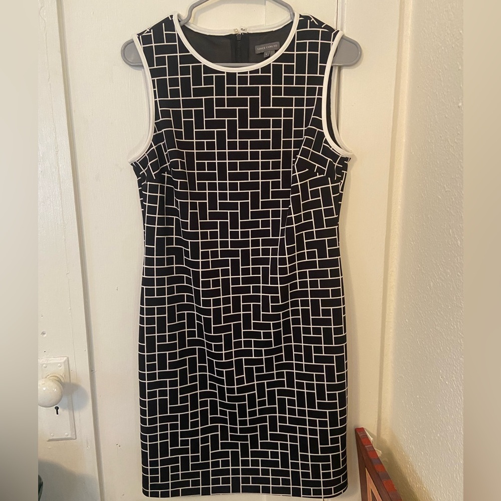 Black and white Vince Camuto dress